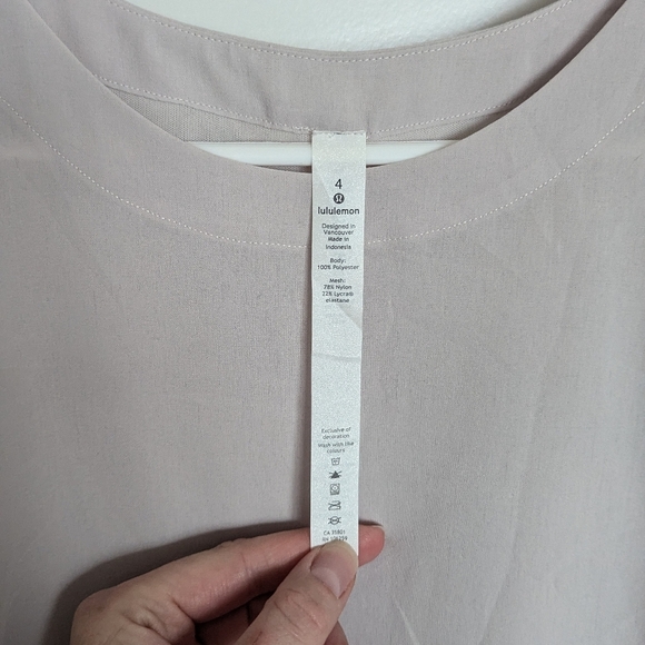 Lululemon Dressy Layered Tank Top sz 4 - Picture 4 of 7